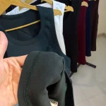 تنگ‌تاپ رنگ سبز - جزئیات پارچه و لیبل